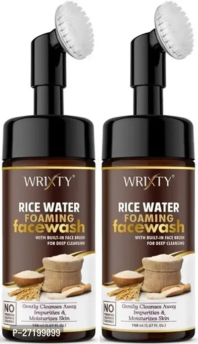 Wrixty Rice Foaming Facewash, 300ml, Pack Of 2