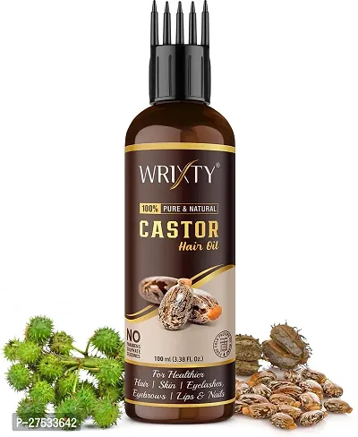 Premium Cold Pressed Pure Castor Oil To Support Hair Growth Conditioning Hair Thickening Lustre And Shine Anti-Hair -100 Ml
