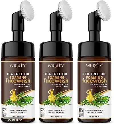 Wrixty Tea Tree Face Wash, 450ml, Pack Of 3