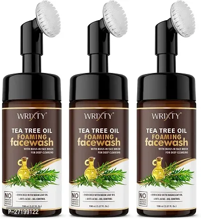 Wrixty Tea Tree Face Wash, 450ml, Pack Of 3-thumb0