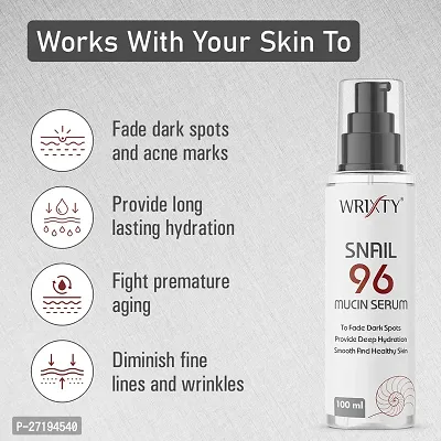 Wrixty Snail 96 Mucin Serum For Deep Hydration- 100 ml-thumb2