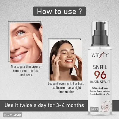 Wrixty Snail 96 Mucin Serum For Deep Hydration- 100 ml-thumb4