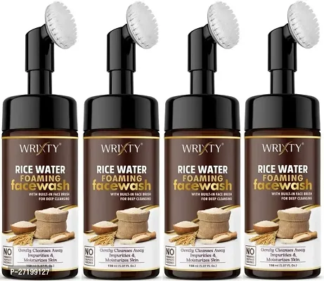 Wrixty Rice Foaming Facewash, 600ml, Pack Of 4