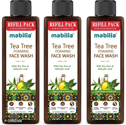 Tea Tree Anti-Acne And Oil Control Foaming With Refill Pack Face Wash Pack Of 3