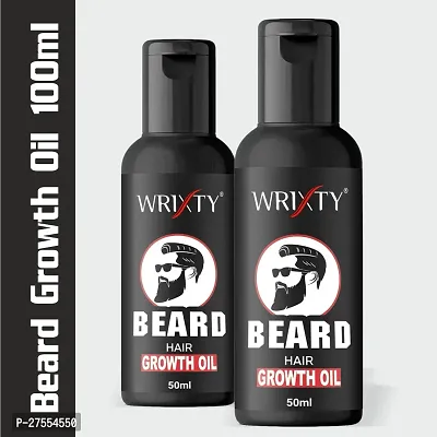 Beard Hair Growth Oil For Strong And Healthy Beard Growth 100Ml Pack Of 2-thumb0