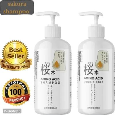 Sakura Japanese Shampoo And Conditioner,Sakura Japanese,Smoothening Hair Care Kit Pack Of 2