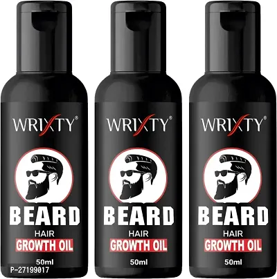 100% Natural Beard Growth Oil, 150ml, Pack Of 3-Each 50ml