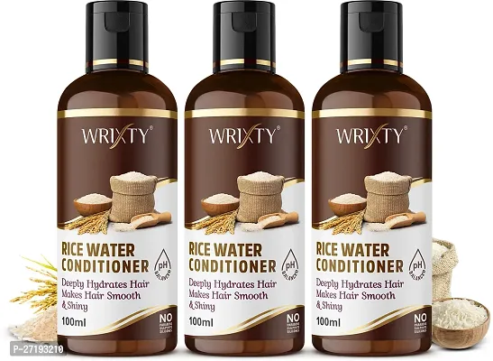 Rice Water Conditioner The Ultimate Hair Care Solution For Healthy Shiny Hair 300 ML- Pack Of 3
