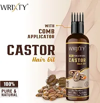 Premium Cold Pressed Pure Castor Oil To Support Hair Growth Conditioning Hair Thickening Lustre And Shine Anti-Hair -100 Ml Each, Pack Of 3-thumb4