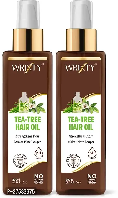 Tea Tree Anti Dandruff Hair Oil -200 Ml Each, Pack Of 2-thumb0