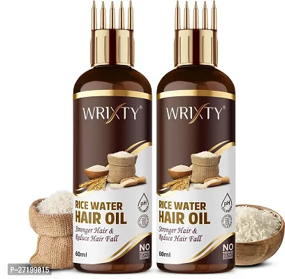 Rice Water Hair Oil, 120ml, Pack Of 2-Each 60ml