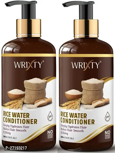 Rice Water Hair Conditioner Prevents Hairbreakage Make Hair Smoother And Shinner 600 ML- Pack Of 2