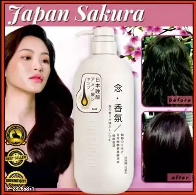 Japan Sakura Shampoo Natural Sakura Thick And Smooth Hair Anti Dandruff Shampoo-thumb0