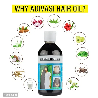 Adivasi hair oil original pure ayurvedic adivasi herbal hair oil for strong and healthy hair growth and hair fall control for women and men-thumb4