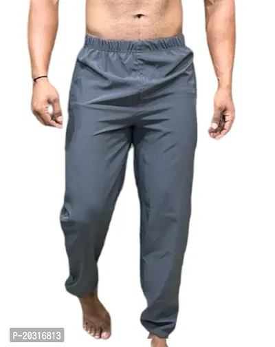 Lycra Men's Trouser Dark Grey Color-thumb0