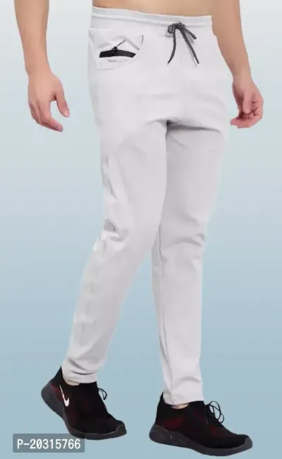 Lycra Men's Trouser Color Light Grey