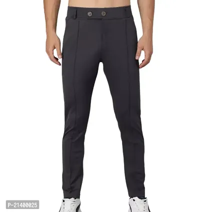 Men's Trouser Dark Grey Color Stylish-thumb0