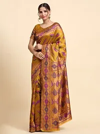 Classic Silk Blend Saree with Blouse piece-thumb2