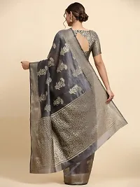 Classic Organza Saree with Blouse piece for Women-thumb4