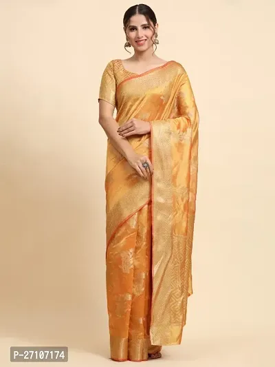 Classic Organza Saree with Blouse piece for Women