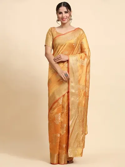 Classic Organza Saree with Blouse piece for Women