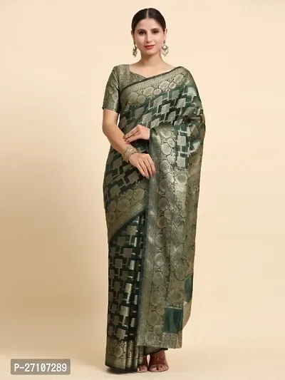 Classic Organza Saree with Blouse piece for Women