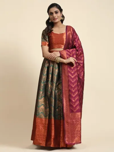 Beautiful Banarasi Silk Lehenga Choli For Women