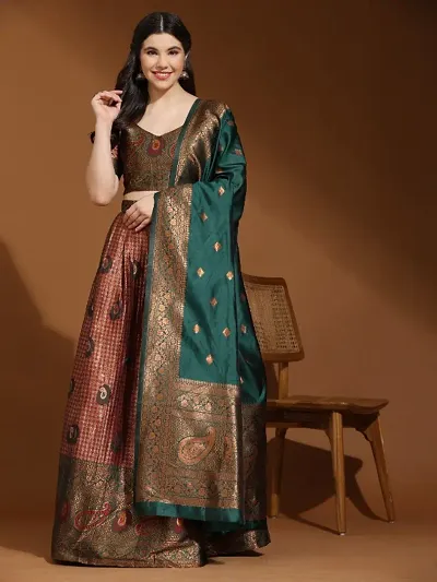 Beautiful Banarasi Silk Lehenga Choli For Women