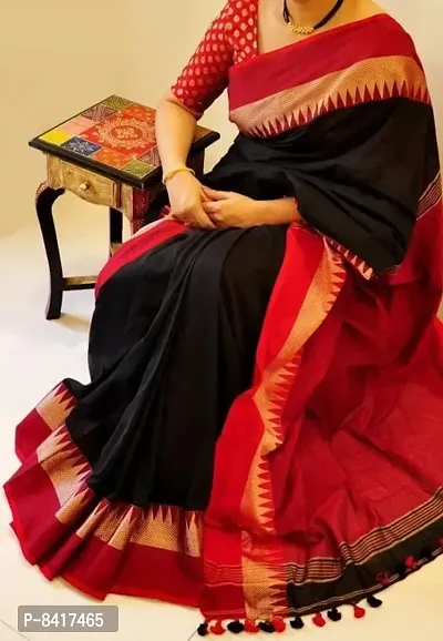 Pure Handloom Khadi Cotton Saree-thumb0