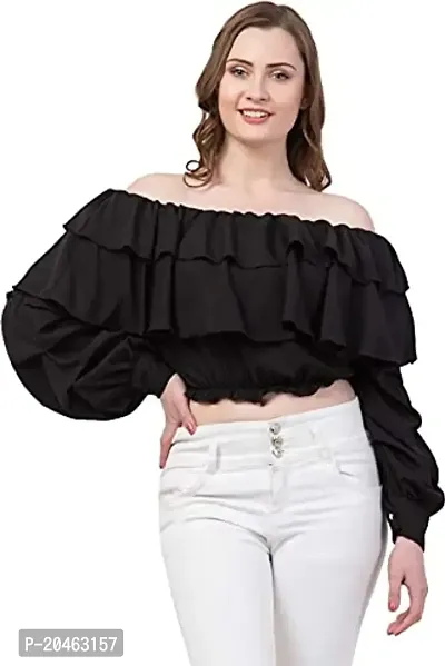 MJ Fashion|| Casual Off Shoulder Ruffle Top for Women