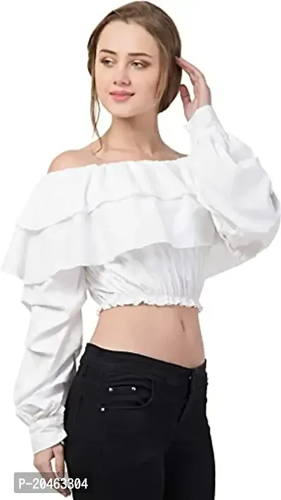 MJ Fashion|| Casual Off Shoulder Ruffle Top for Women