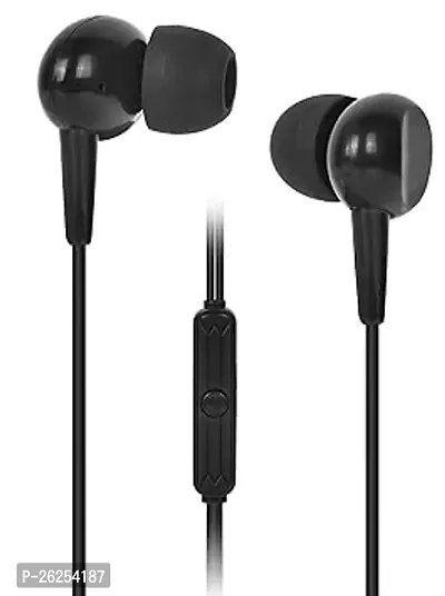 Gizmore Pre Stereo Giz Me 314 Earphone Wired 3.5 Mm Single Pin With Microphone Black-thumb0