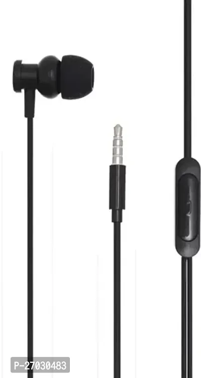 Rk Trader Pavareal  E09 Headphone Suitable For Ios Wired - 3.5 Mm Single Pin Black