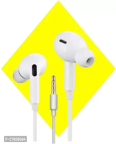 Rk Trader Pavareal  E63 Headphone Wired - 3.5 Mm Single Pin White-thumb0