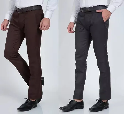 Must Have Cotton Blend Formal Trousers 