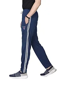 True KINTMAN Pure Cotton Track Pants for Man's with Both Side Deep Zipper Pockets-thumb1