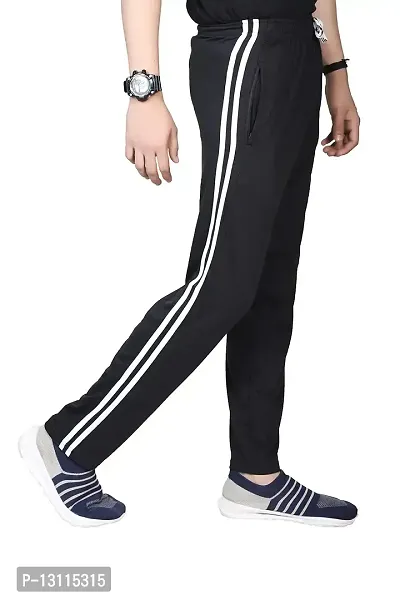 True KINTMAN Regular Fit Pure Cotton Track Pants for Man's with Both Side Deep Zipper Pockets-thumb3