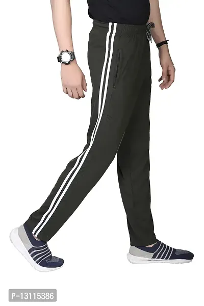 True KINTMAN Regular Fit Pure Cotton Track Pants for Man's with Both Side Deep Zipper Pockets-thumb3