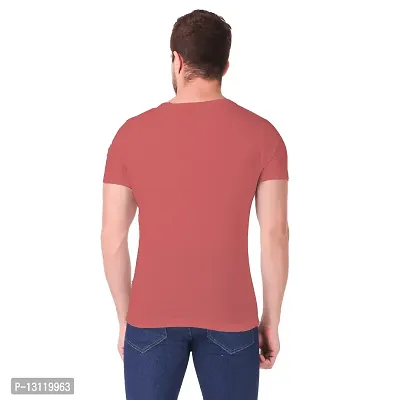 True KNITMEN Printed Round Neck & Half Sleeve Customized/Dry-Fit/T-Shirt for Men/Women T-Shirts (Pack of 1) &(NGU_Org_XXL) Orange-thumb3