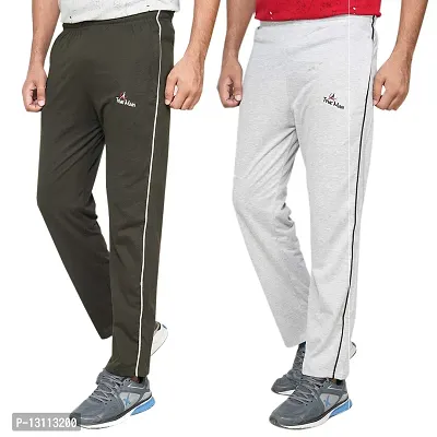 True Man Man's Cotton Slim fit Track Pants. (Packof 2)-thumb0