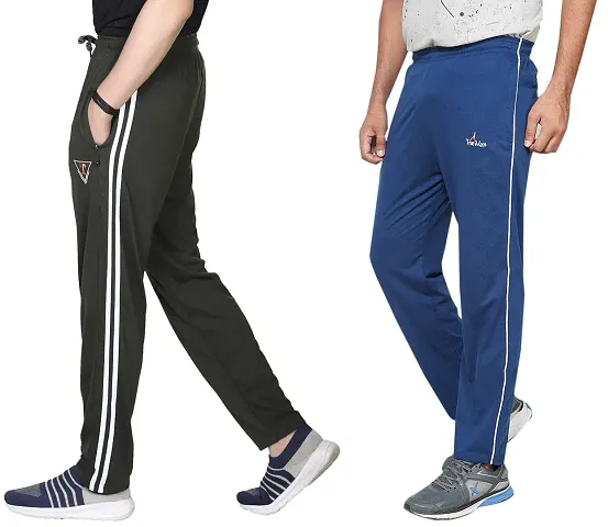 Cotton Hosiery Trackpant | Joggers, Lowers for Men | Gym Workout Track Pant | Casual Pajama for Men  (Combo of 2)