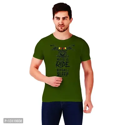 True KNITMEN Printed Round Neck & Half Sleeve Customized/Dry-Fit/T-Shirt for Men/Women T-Shirts (Pack of 1) &(RBS_Grn_XXL) Green