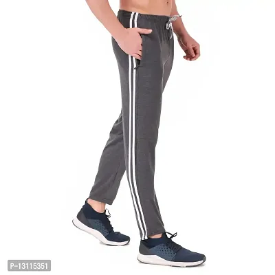 True KINTMAN Regular Fit Pure Cotton Track Pants for Man's with Both Side Deep Zipper Pockets-thumb3