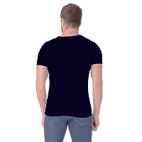 True KNITMEN Printed Round Neck & Half Sleeve Customized/Dry-Fit/T-Shirt for Men/Women T-Shirts (Pack of 1) &(NGU_NVY Blu_L)-thumb2