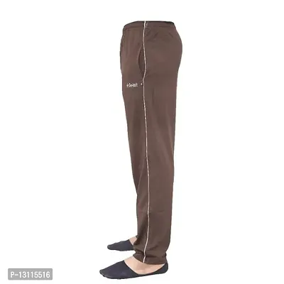 TRUE KNITMAN Regular Fit Track Pants with Both Side Zipper Pockets (Pack of 2)(Brown-Grey)(Size-32)-thumb4