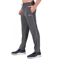 True KINTMAN Regular Fit Pure Cotton Track Pants for Man's with Both Side Deep Zipper Pockets-thumb1