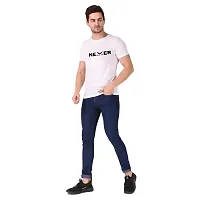 True KNITMEN Printed Round Neck & Half Sleeve Customized/Dry-Fit/T-Shirt for Men/Women T-Shirts (Pack of 1) &(NGU_Wht_XXL)-thumb1