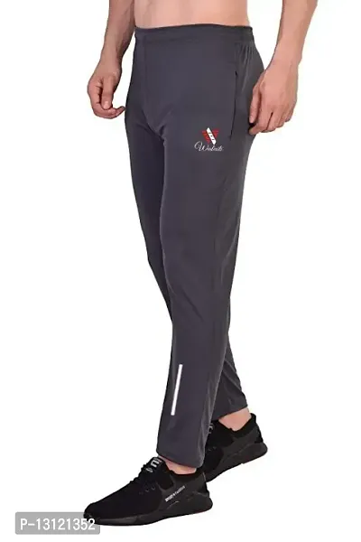 WALAITI Drifit Lycra Trackpants | Trackpants for Men | Sportswear for Boys | Drifit Lycra Pyjama, Joggers, Lowers with Both Side Zipper Pockets