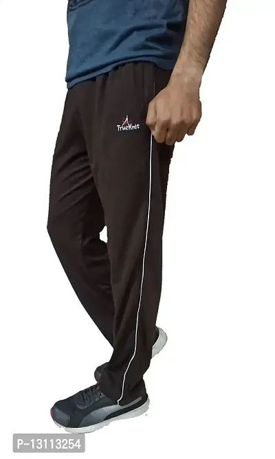 True Man Cotton Hosiery Trackpant Brown-thumb2