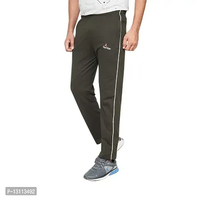 True Man Cotton Hosiery Trackpant Dark Green-thumb2